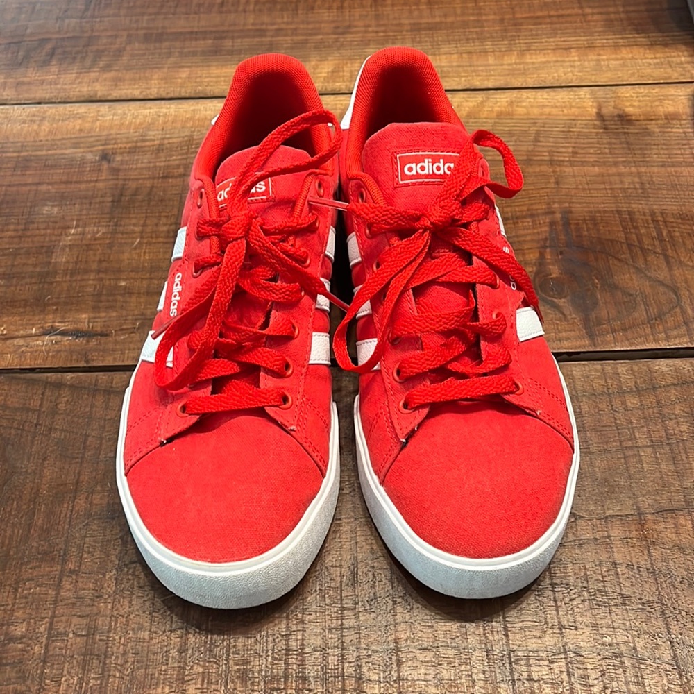 Size 8- Adidas Daily 2.0 Red Sneakers Great Condition